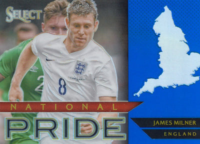 015. JAMES MILNER - ENGLAND - SELECT BLUE PRIZM - NATIONAL PRIDE - #299 (1)