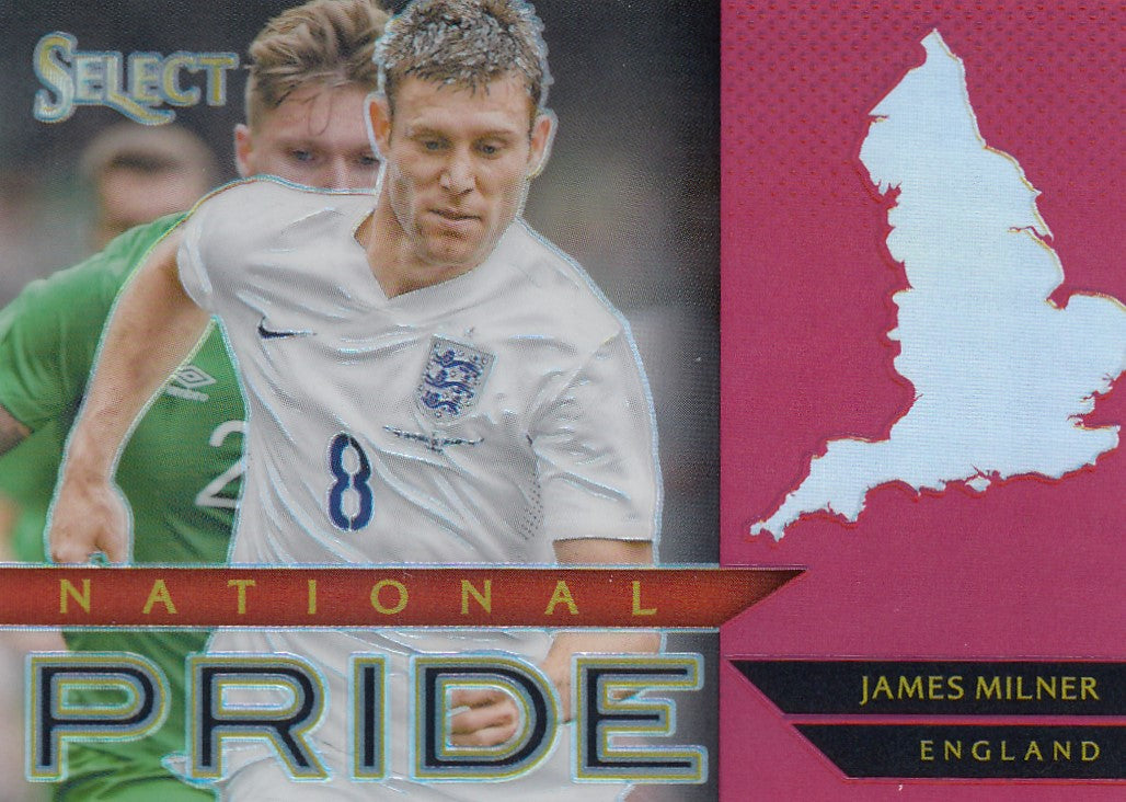 015. JAMES MILNER - ENGLAND - SELECT RED PRIZM - NATIONAL PRIDE - #199 (1)