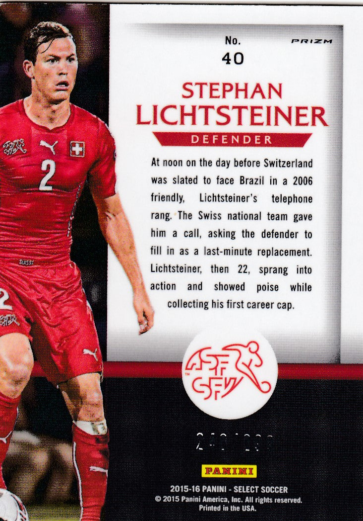 040. STEPHAN LICHTSTEINER - SWITZERLAND - SELECT BLUE PRIZM - NATIONAL PRIDE - #299