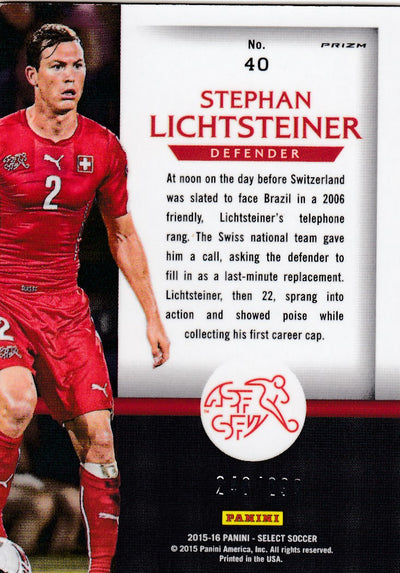 040. STEPHAN LICHTSTEINER - SWITZERLAND - SELECT BLUE PRIZM - NATIONAL PRIDE - #299
