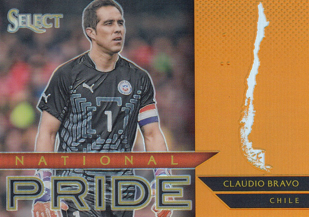 008. CLAUDIO BRAVO - CHILE - SELECT ORANGE PRIZM - NATIONAL PRIDE - #149