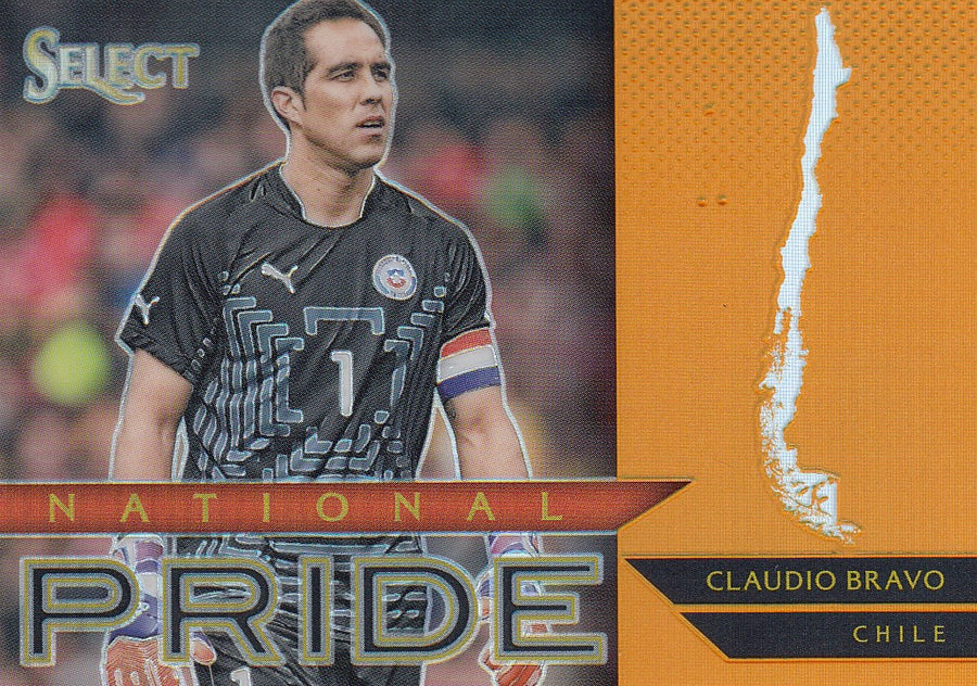008. CLAUDIO BRAVO - CHILE - SELECT ORANGE PRIZM - NATIONAL PRIDE - #149