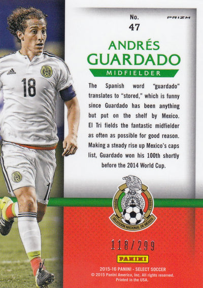 047. ANDRÈS GUARDADO - MÈXICO - SELECT BLUE PRIZM - NATIONAL PRIDE - #299