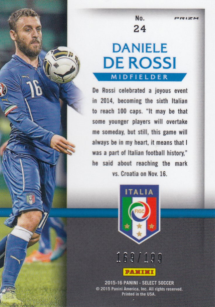 024. DANIELE DE ROSSI - ITALY - SELECT RED PRIZM - NATIONAL PRIDE - #199