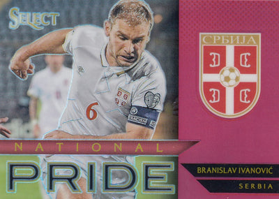 035. BRANISLAV IVANOVIC - SERBIA - SELECT RED PRIZM - NATIONAL PRIDE - #199 (1)