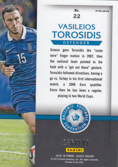 022. VASILEIOS TOROSIDIS - GREECE - SELECT ORANGE PRIZM - NATIONAL PRIDE - #149