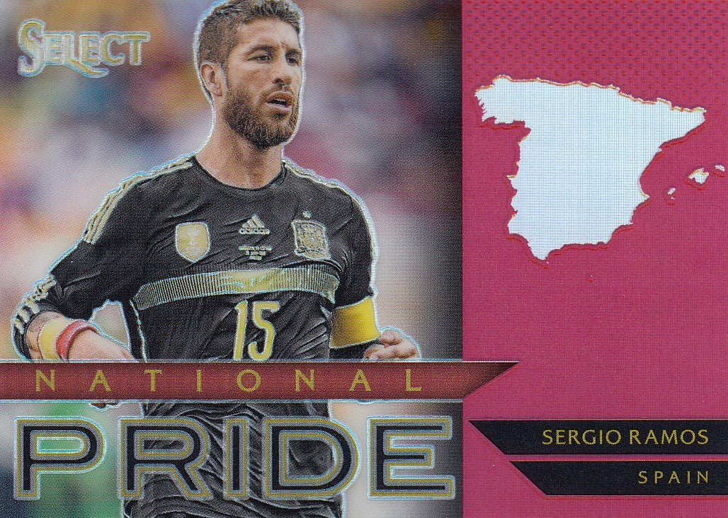 038. SERGIO RAMOS - SPAIN - SELECT RED PRIZM - NATIONAL PRIDE - #199