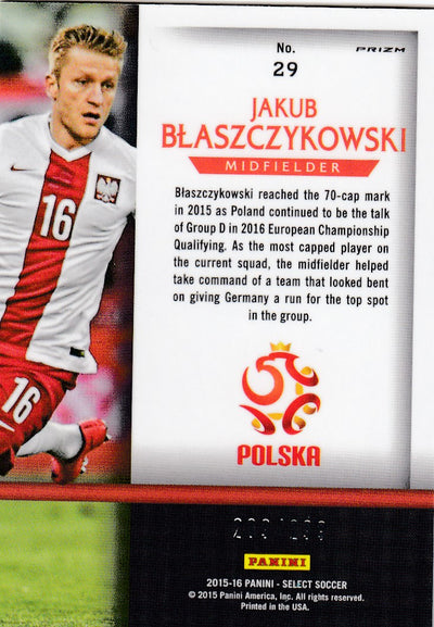 029. JAKUB BLASZCZYKOWSKI - POLAND - SELECT BLUE PRIZM - NATIONAL PRIDE - #299