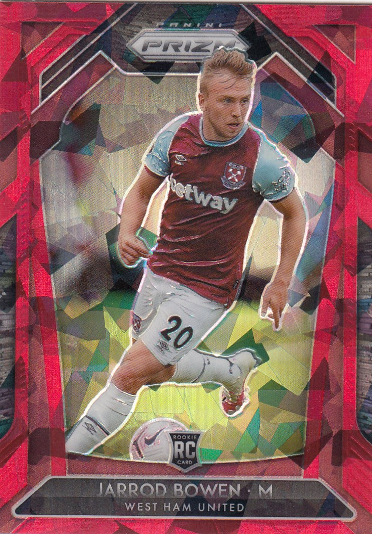 186. JARROD BOWEN - WEST HAM UNITED - ROOKIE - RED ICE PRIZM