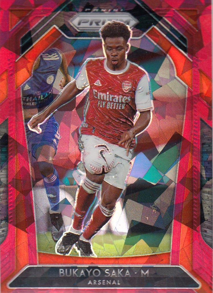040. BUKAYO SAKA - ARSENAL - RED ICE PRIZM - ROOKIE