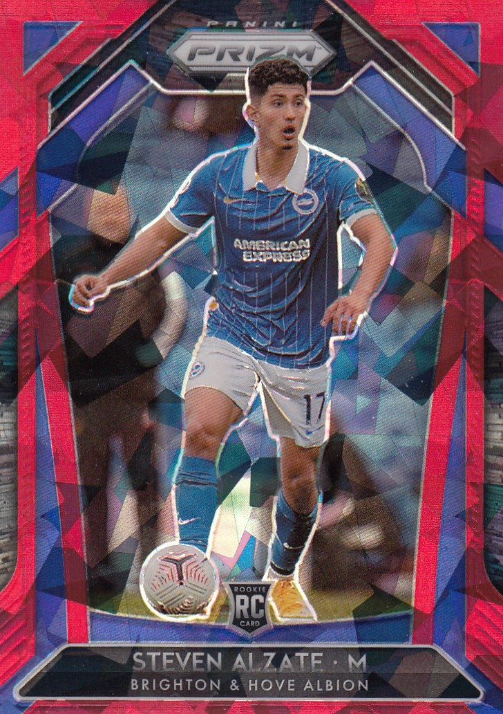 177. STEVEN ALZATE - BRIGHTON & HOVE ALBION - ROOKIE - RED ICE PRIZM
