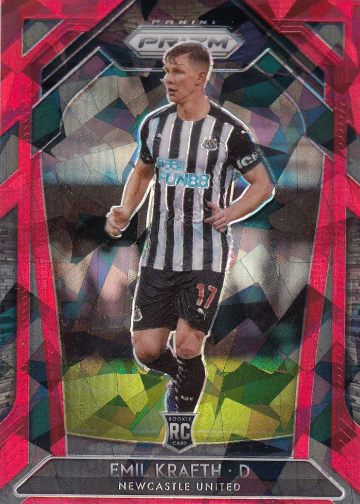 223. EMIL KRAFTH - NEWCASTLE UNITED - ROOKIE - RED ICE PRIZM