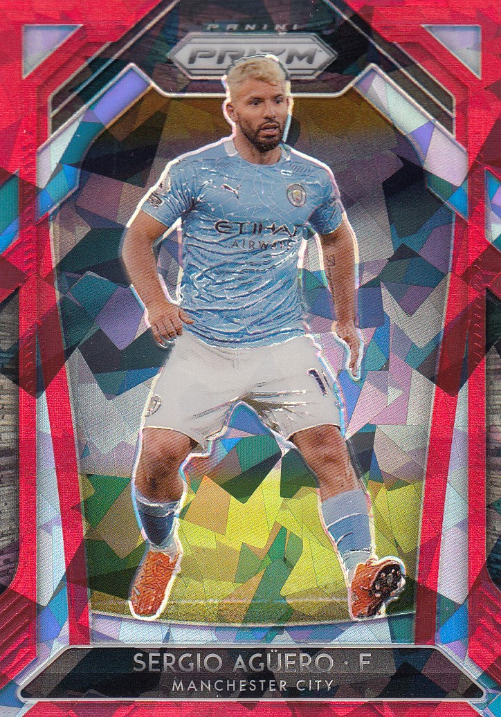 104. SERGIO AGUERO - MANCHESTER CITY - RED ICE PRIZM