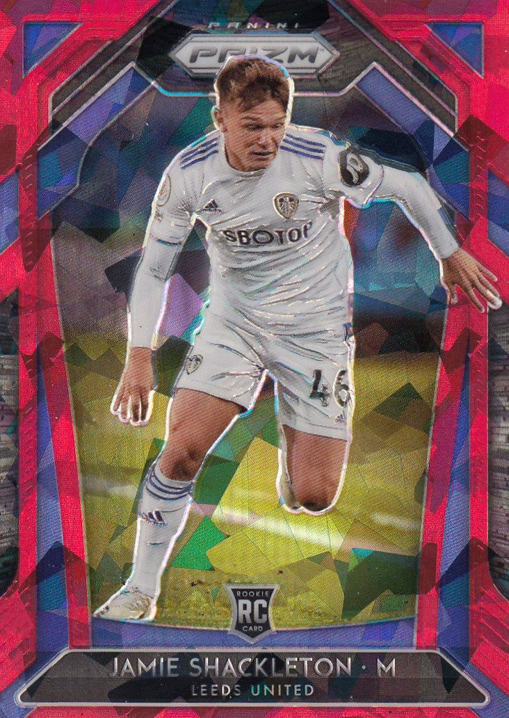 204. JAMIE SHACKLETON - LEEDS UNITED - ROOKIE - RED ICE PRIZM