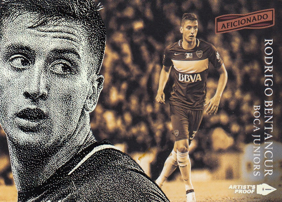 061. RODRIGO BENTANCUR - BOCA JUNIORS - ARTIST`S PROOF SILVER