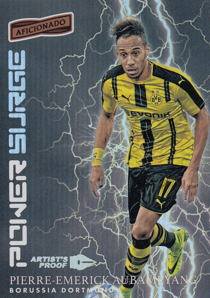 PS-08. PIERRE-EMERICK AUBAMEYANG - BORUSSIA DORTMUND - POWER SURGE - ARTIST`S PROOF SILVER