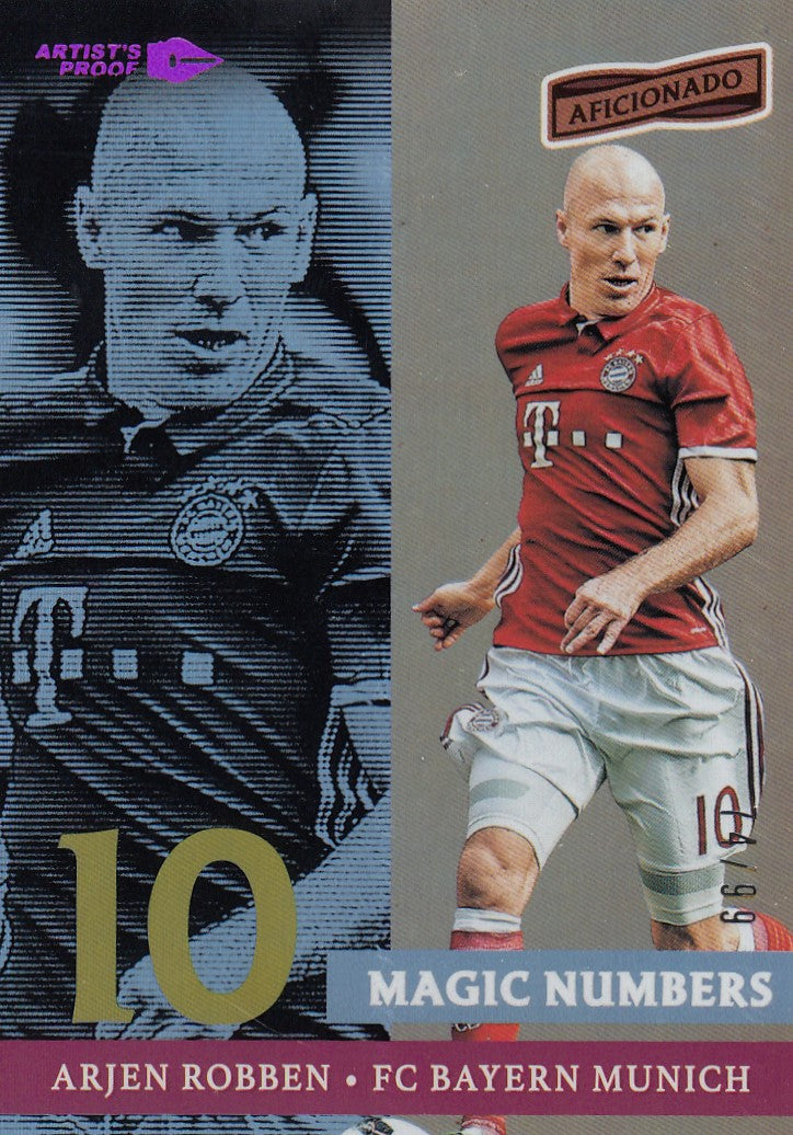 MN-05. ARJEN ROBBEN - FC BAYERN MUNICH - MAGIC NUMBERS - ARTIST`S PROOF PURPLE - #99