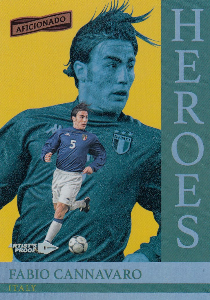 H-06. FABIO CANNAVARO - ITALY - HEROES - ARTIST`S PROOF SILVER