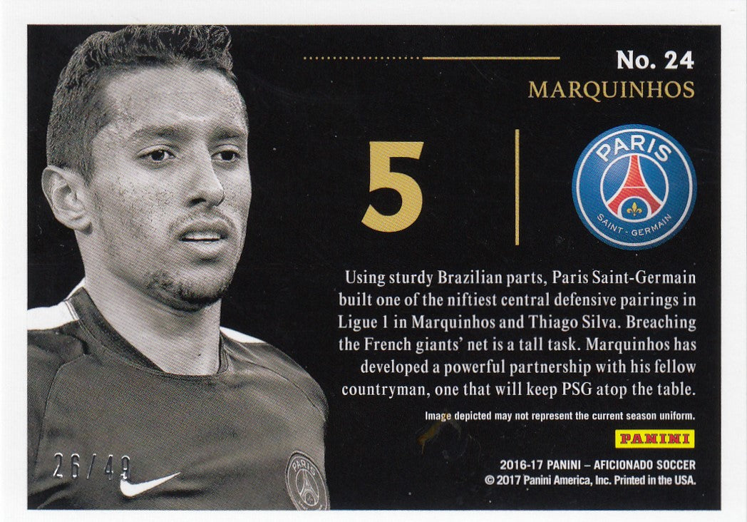 024. MARQUINHOS - PARIS-SAINT GERMAIN - ARTIST`S PROOF GOLD - #49