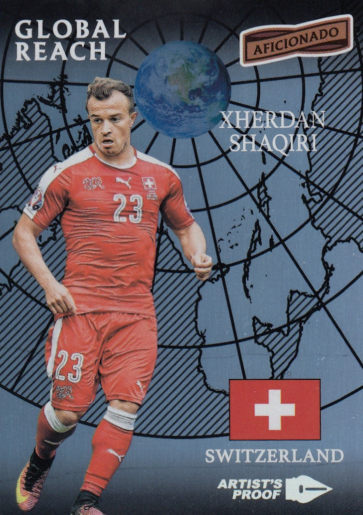 165. XHERDAN SHAQIRI - SWITZERLAND - GLOBAL REACH - ARTIST`S PROOF SILVER