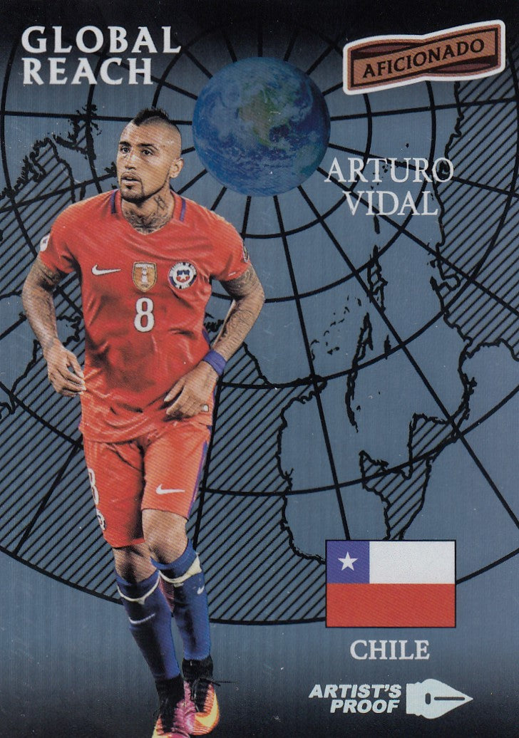 159. ARTURO VIDAL - CHILE - GLOBAL REACH - ARTIST`S PROOF SILVER