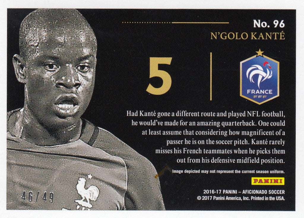 096. N`GOLO KANTÈ - FRANCE - ARTIST`S PROOF GOLD - #49