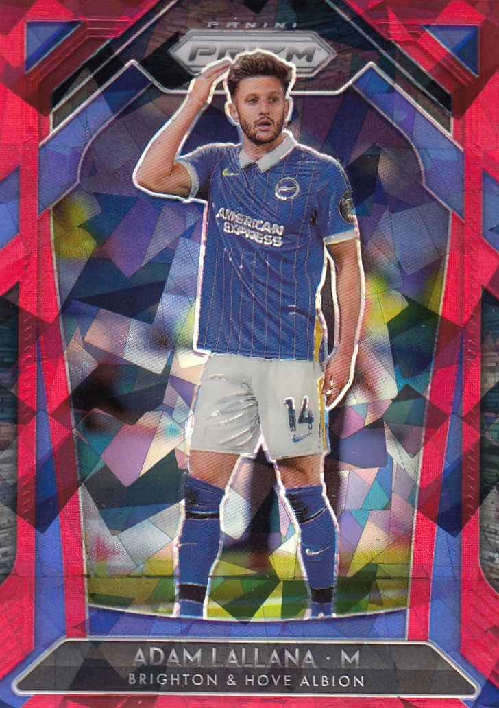 170. ADAM LALLANA - BRIGHTON & HOVE ALBION - RED ICE PRIZM