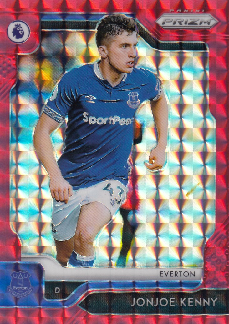 #/109-RED MOSAIC. 037. JONJOE KENNY - EVERTON - CARD 37 OF 109