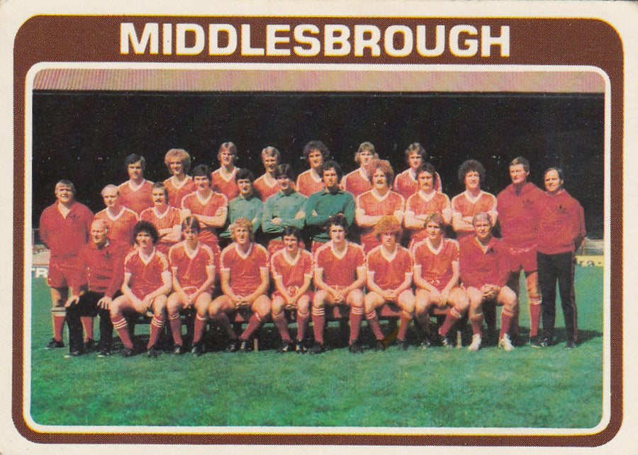 389. MIDDLESBROUGH - CHECKLIST - KRYSSET