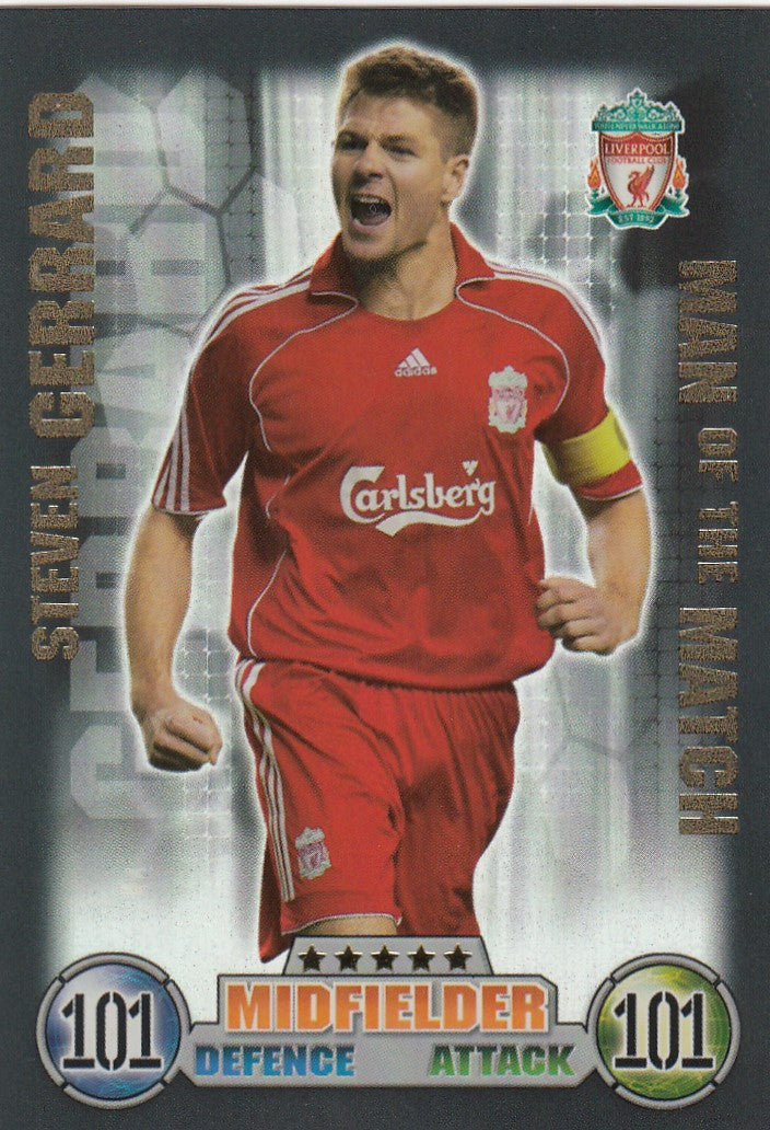 MOM029. STEVEN GERRARD - LIVERPOOL - MAN OF THE MATCH