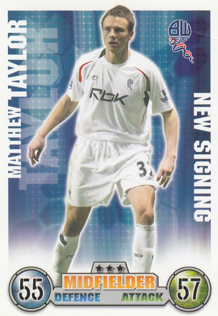 EX012. MATTHEW TAYLOR - BOLTON - NEW SIGNING
