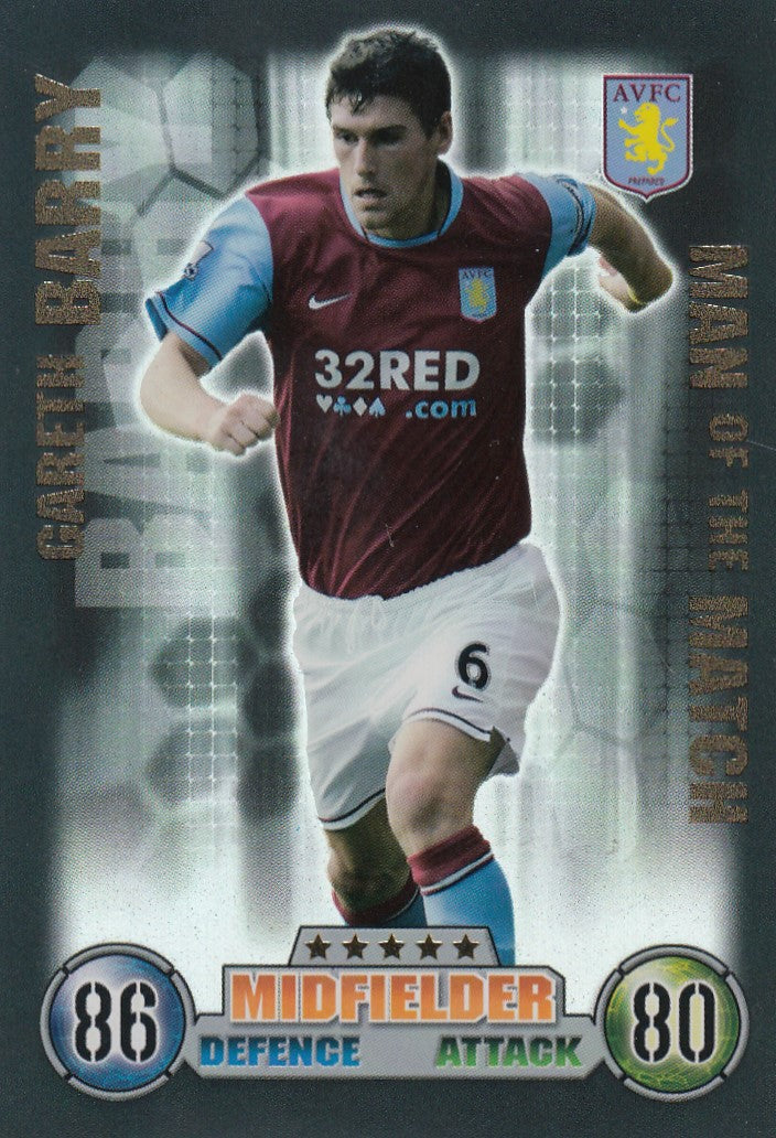 MOM004. GARETH BARRY - ASTON VILLA - MAN OF THE MATCH