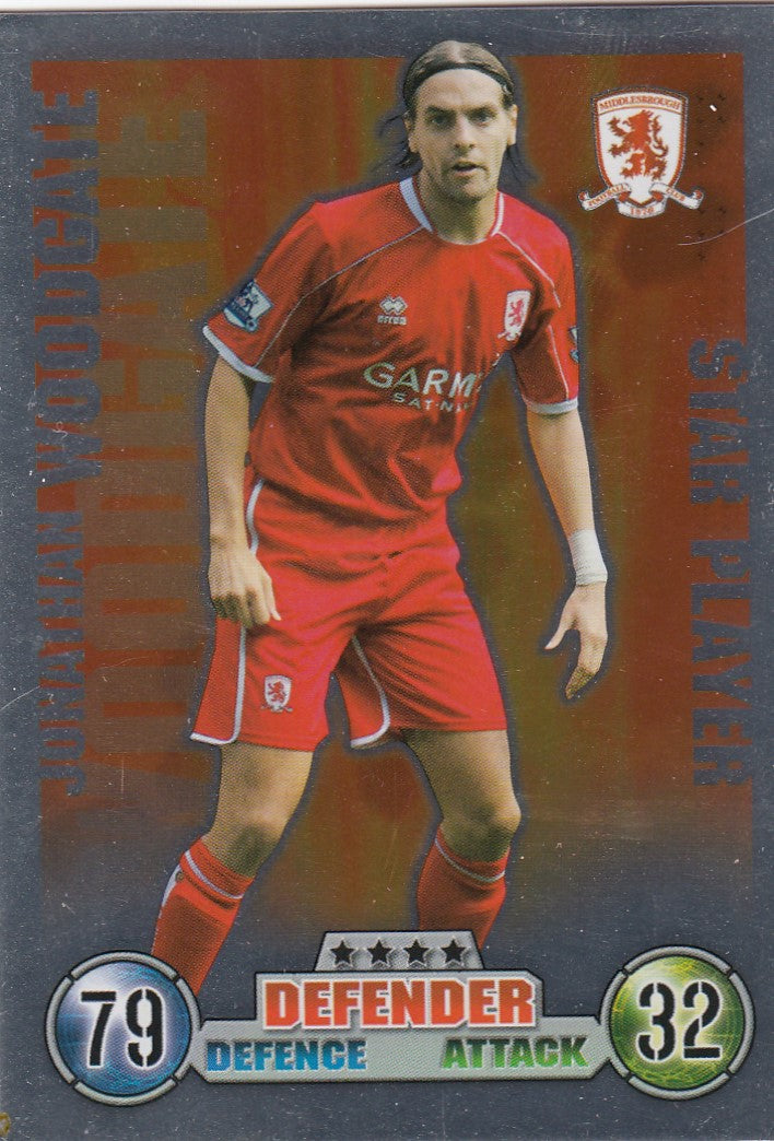 SP025. JONATHAN WOODGATE - MIDDLESBROUGH - STAR PLAYER