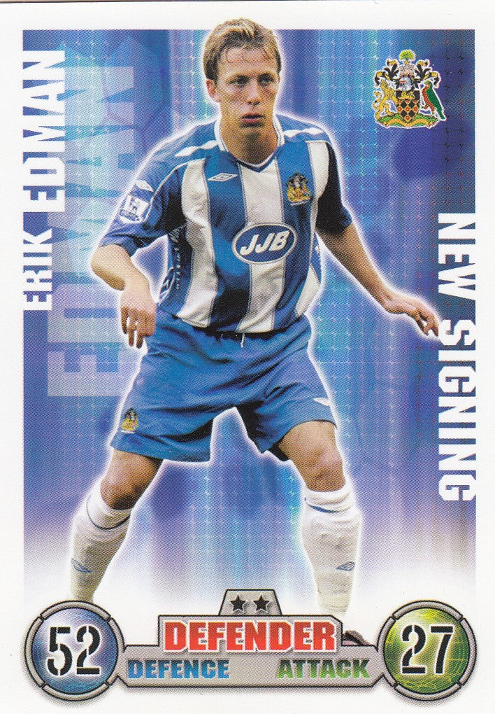 EX080. ERIK EDMAN - WIGAN - NEW SIGNING