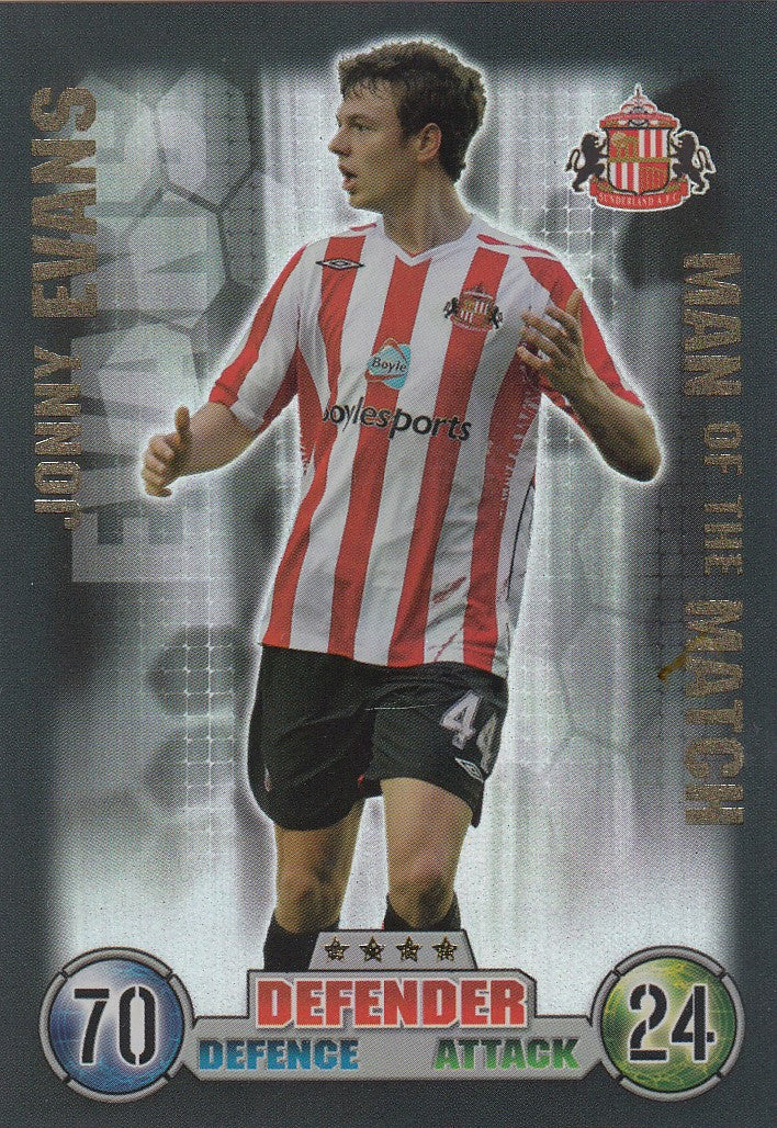 EX-MOM008. JONNY EVANS - SUNDERLAND - MAN OF THE MATCH