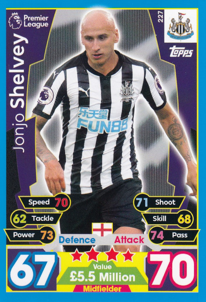 227. JONJO SHELVEY - NEWCASTLE UNITED
