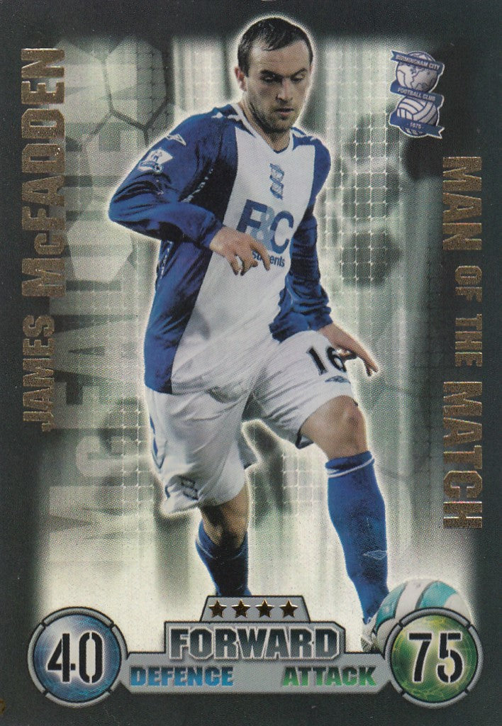 EX-MOM001. JAMES MCFADDEN - BIRMINGHAM - MAN OF THE MATCH