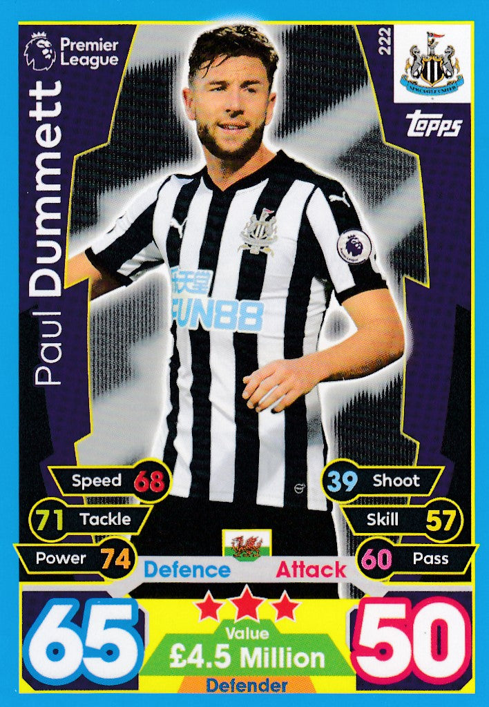 222. PAUL DUMMETT - NEWCASTLE UNITED