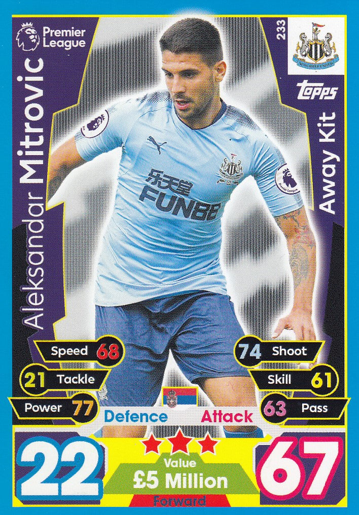 233. ALEKSANDAR MITROVIC - NEWCASTLE UNITED - AWAY KIT