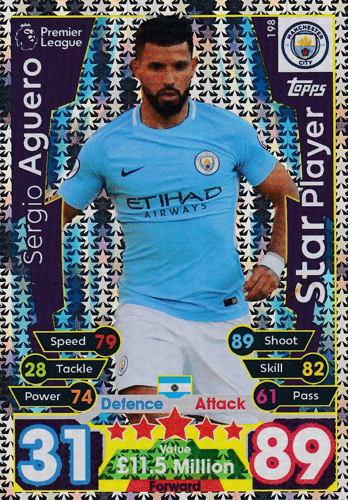 198. SERGIO AGUERO - MANCHESTER CITY - STAR PLAYER
