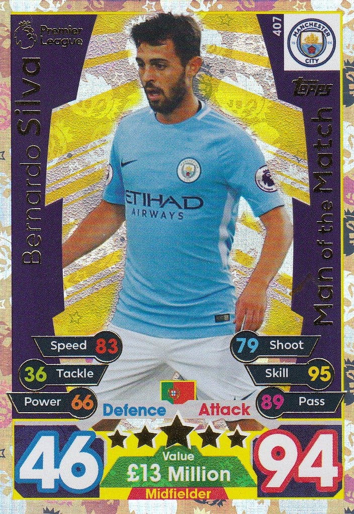 407. BERNADO SILVA - MANCHESTER CITY - MAN OF THE MATCH