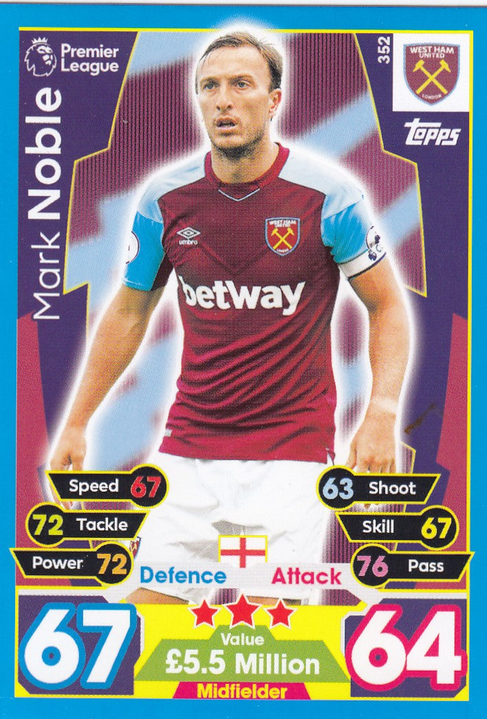 352. MARK NOBLE - WEST HAM UNITED