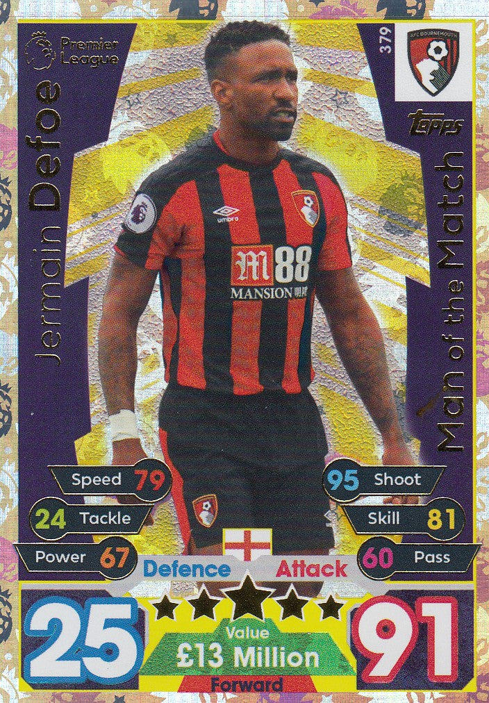 379. JERMAIN DEFOE - AFC BOURNEMOUTH - MAN OF THE MATCH