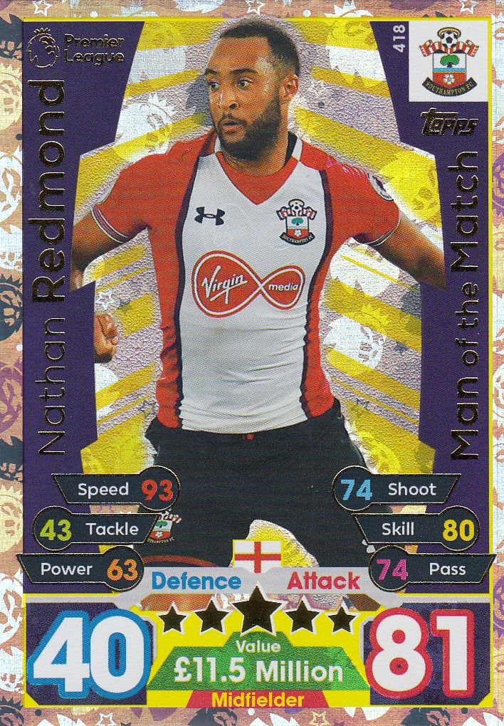 418. NATHAN REDMOND - SOUTHAMPTON - MAN OF THE MATCH
