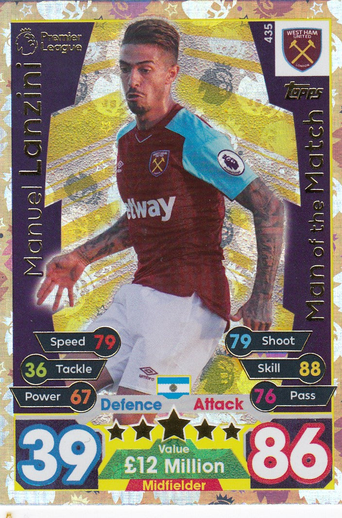 435. MANUEL LANZINI - WEST HAM UNITED - MAN OF THE MATCH