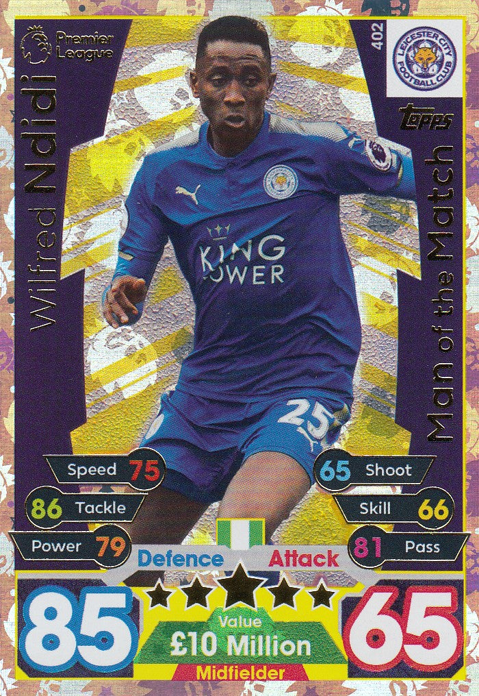 402. WILFRED NDIDI - LEICESTER CITY - MAN OF THE MATCH