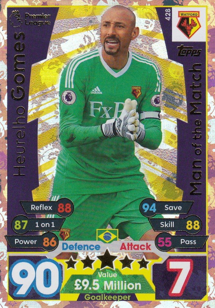 428. HEURELHO GOMES - WATFORD - MAN OF THE MATCH