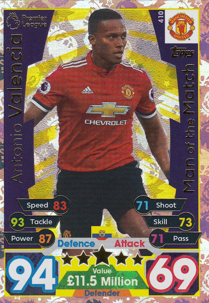 410. ANTONIO VALENCIA -MANCHESTER UNITED - MAN OF THE MATCH