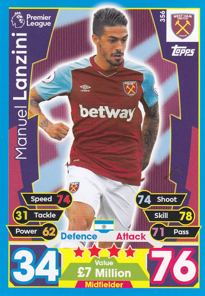356. MANUEL LANZINI - WEST HAM UNITED