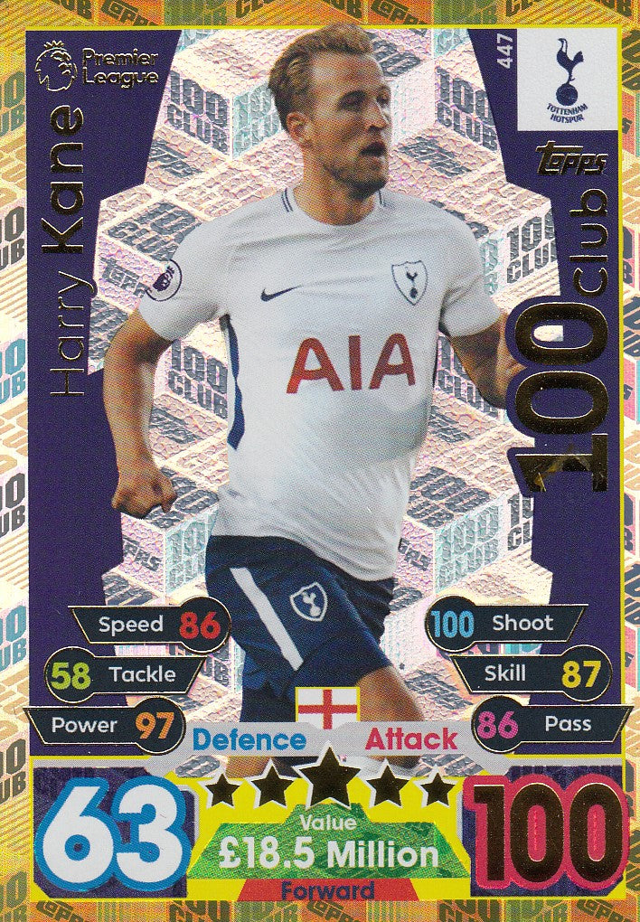 447. HARRY KANE - TOTTENHAM - 100CLUB